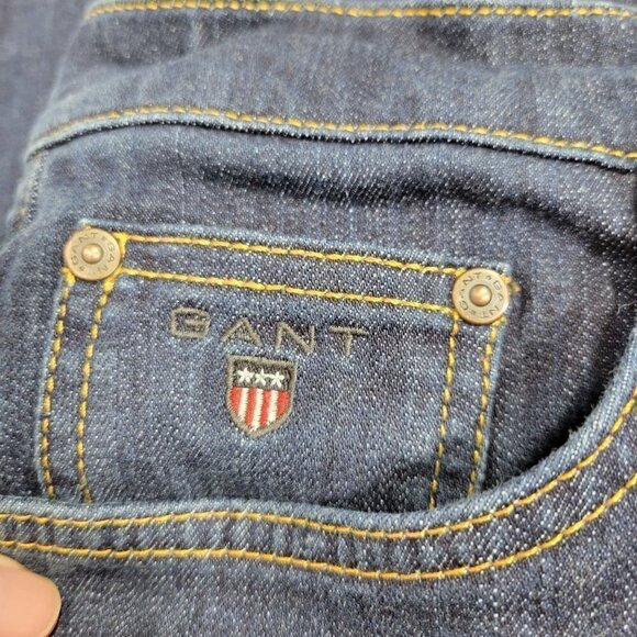 Gant Men's Jason Normal Waist Regular Fit Dark Wah Jean's in a Size 30x32 - Picture 4 of 15